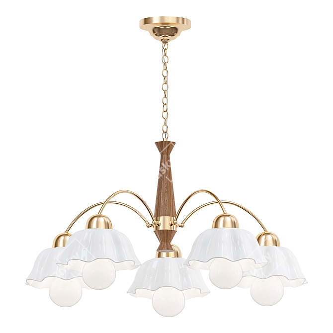 Scandinavian Chandelier Collection 3D model image 1