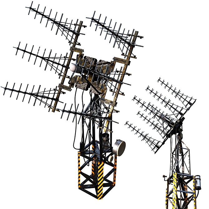 Multi-Purpose Communication Tower 3D model image 2