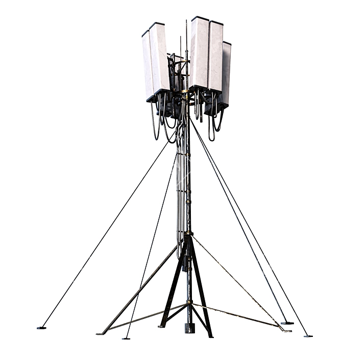 Versatile Communication Tower 3D model image 2