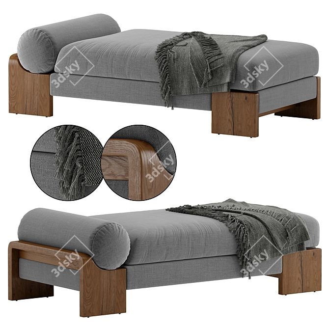 Modern Luxury Daybed by Soho 3D model image 1