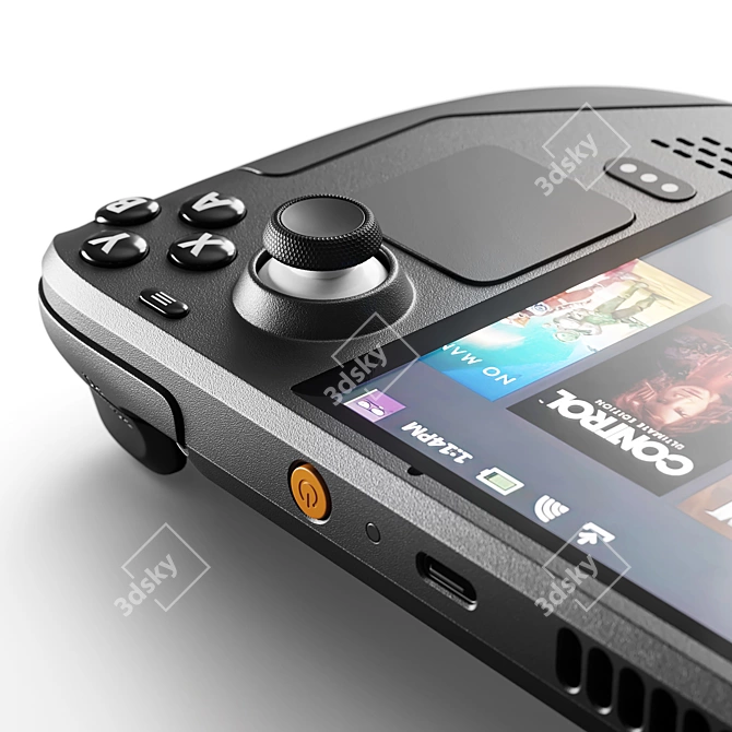 Portable Gaming Device: Steam Deck 3D model image 5