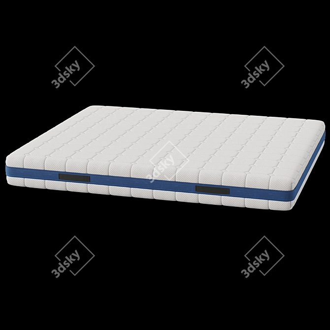 Luxury Cashmere Mattress 160x190 cm 3D model image 4