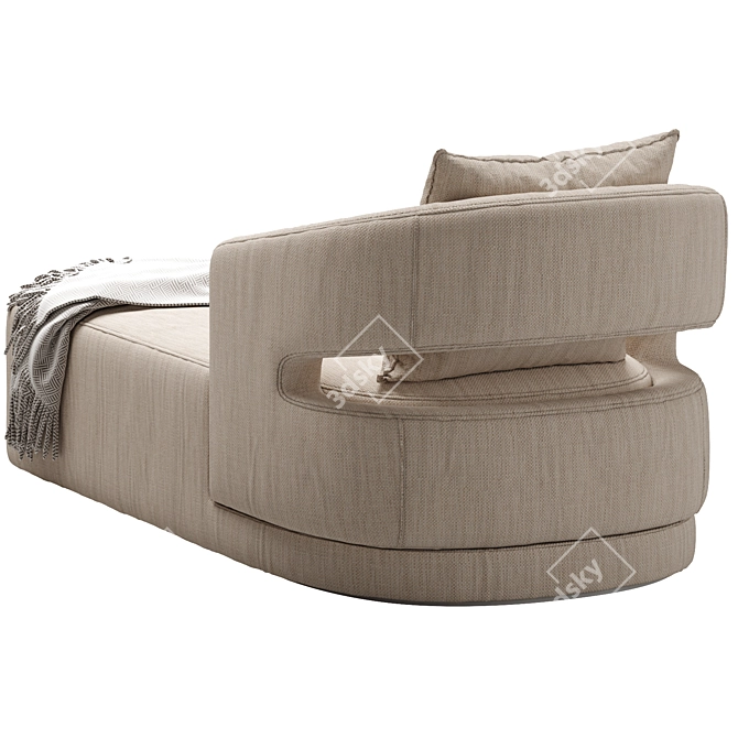 Elegant Lucio Daybed in mm 3D model image 3