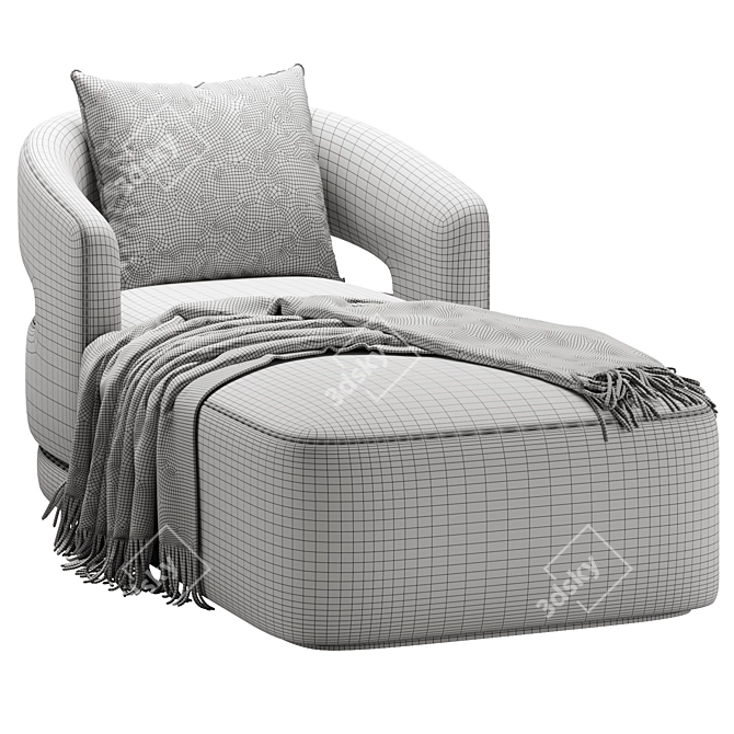 Elegant Lucio Daybed in mm 3D model image 4