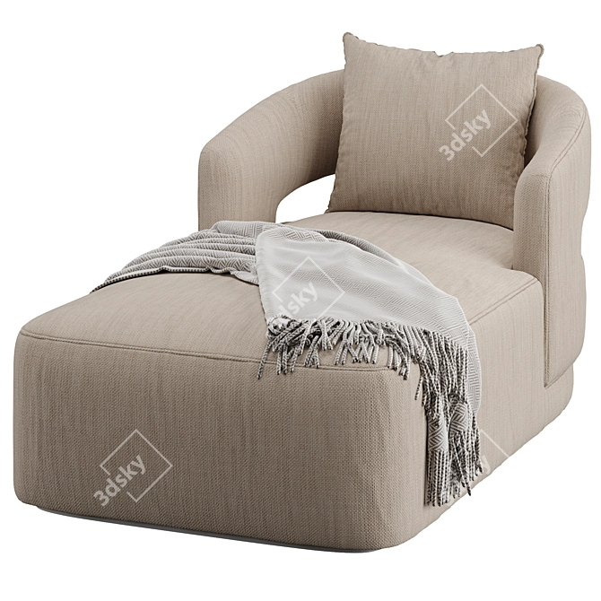 Elegant Lucio Daybed in mm 3D model image 7