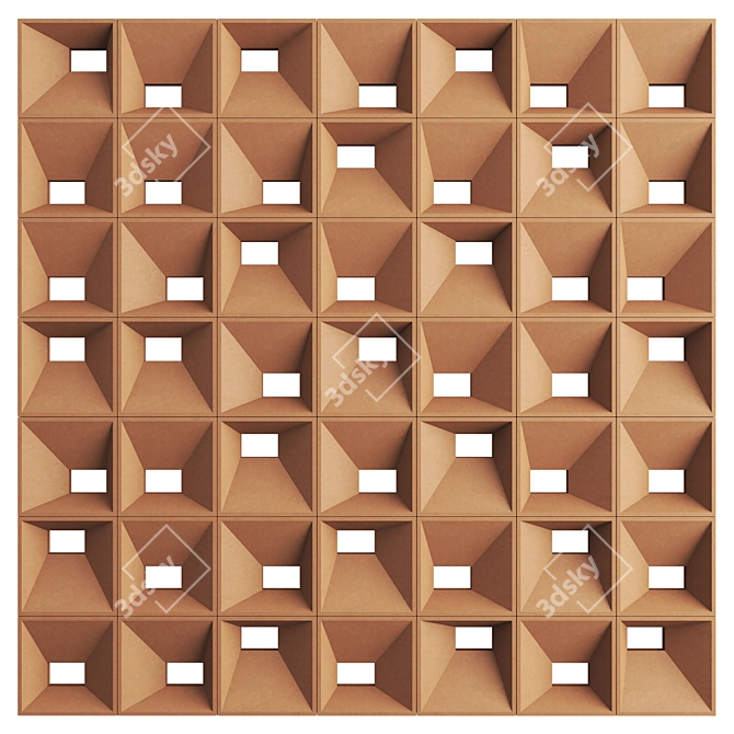 Alcazar Castle-Inspired Block Tile 3D model image 6