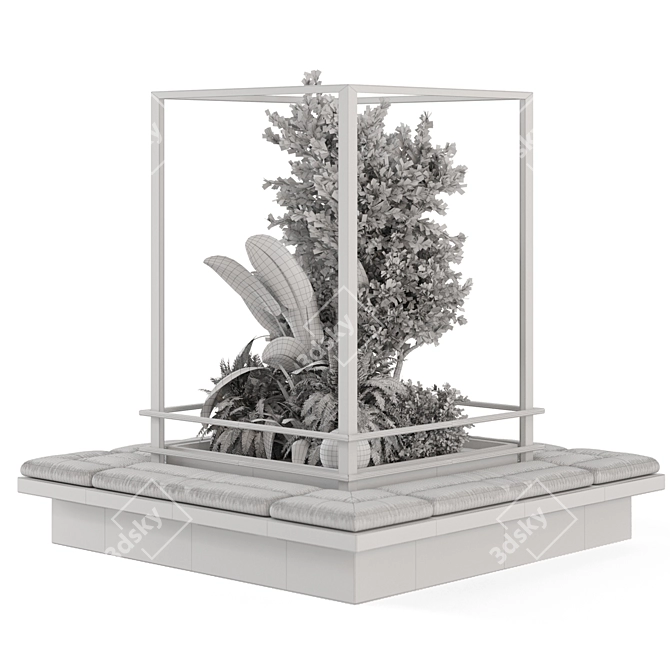 Glass-Enclosed Indoor Plant Garden Kit 3D model image 7