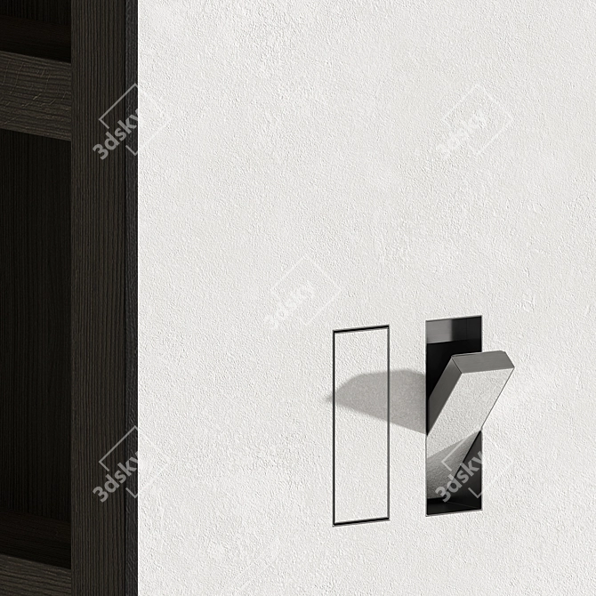 Minimalist Bathroom Vanity Set 3D model image 4