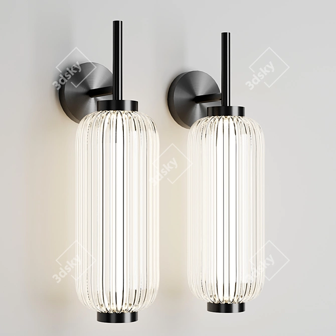 Sleek Elma Wall Light 3D model image 1