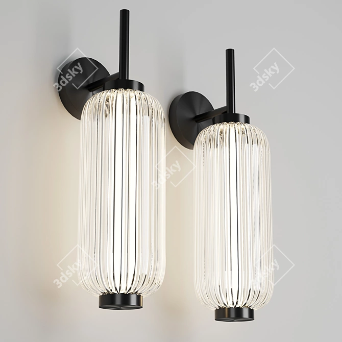 Sleek Elma Wall Light 3D model image 3