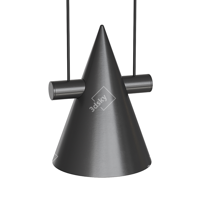 Corner Design Shords Pendant Light 3D model image 2