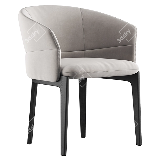 Elegant Devon Chair Design 3D model image 1