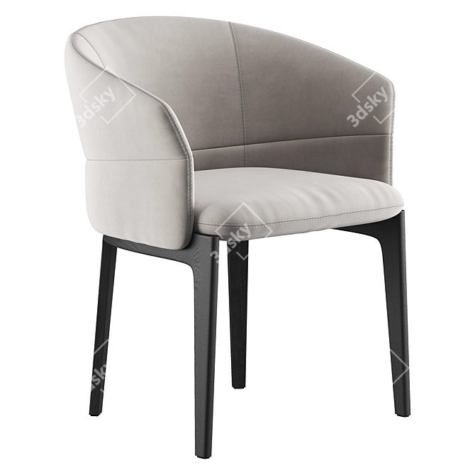 Elegant Devon Chair Design 3D model image 3