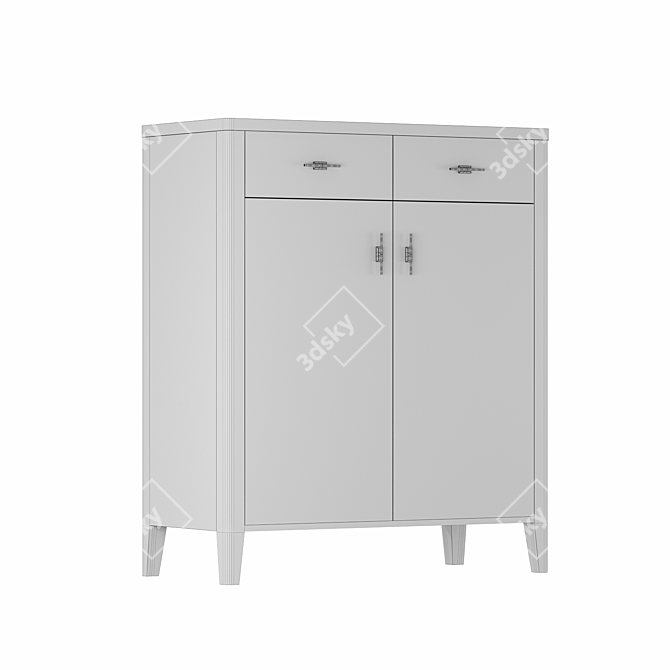 Parisian Chic Bureau with Elegant Design 3D model image 4