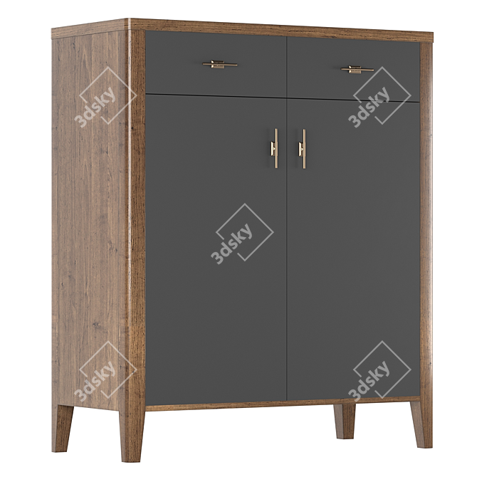 Parisian Chic Bureau with Elegant Design 3D model image 5