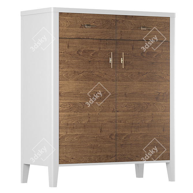 Parisian Chic Bureau with Elegant Design 3D model image 6