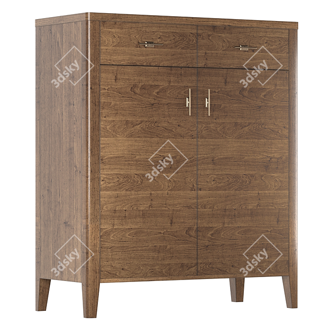 Parisian Chic Bureau with Elegant Design 3D model image 7