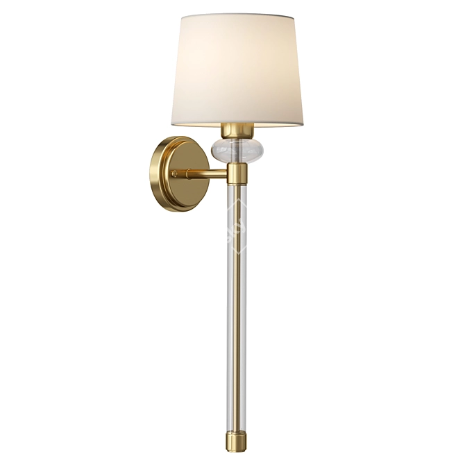 Elegant Wall Sconce with Bulbs 3D model image 1