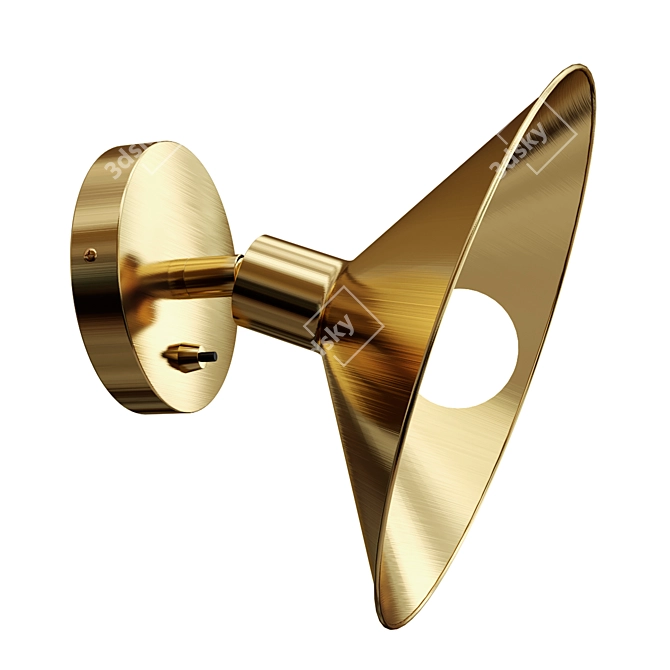 JACKSON Brass Wall Lamp 3D model image 2