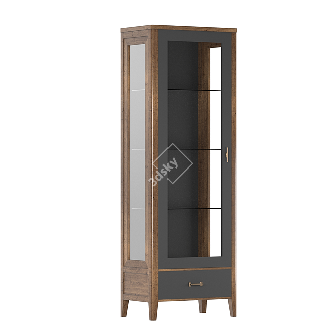 Parisian Chic Set of Display Cases 3D model image 1