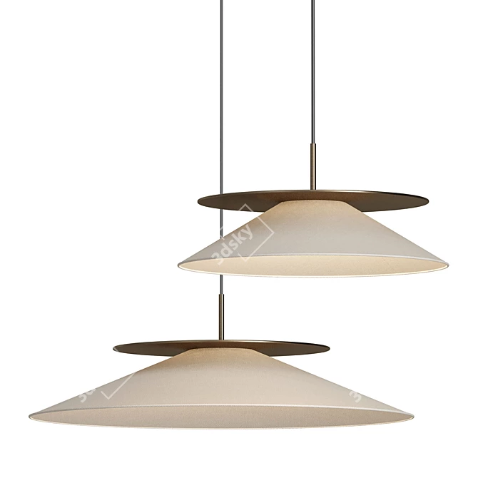 Contardi Asia Pendant Light 3D model image 3