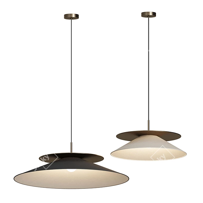 Contardi Asia Pendant Light 3D model image 5