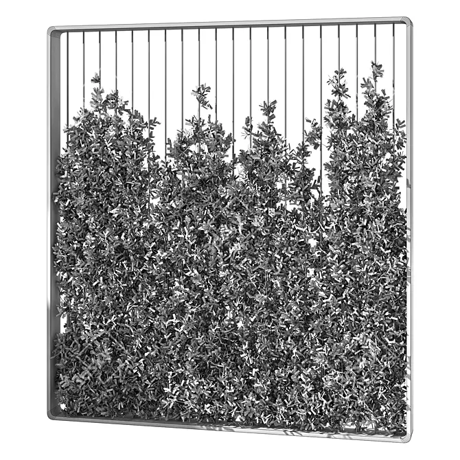 Contemporary Vertical Garden Partition 3D model image 4