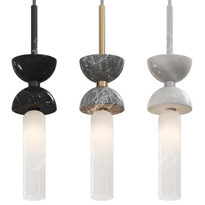 Kyoto G9 Pendant Light Fixture 3D model image 2