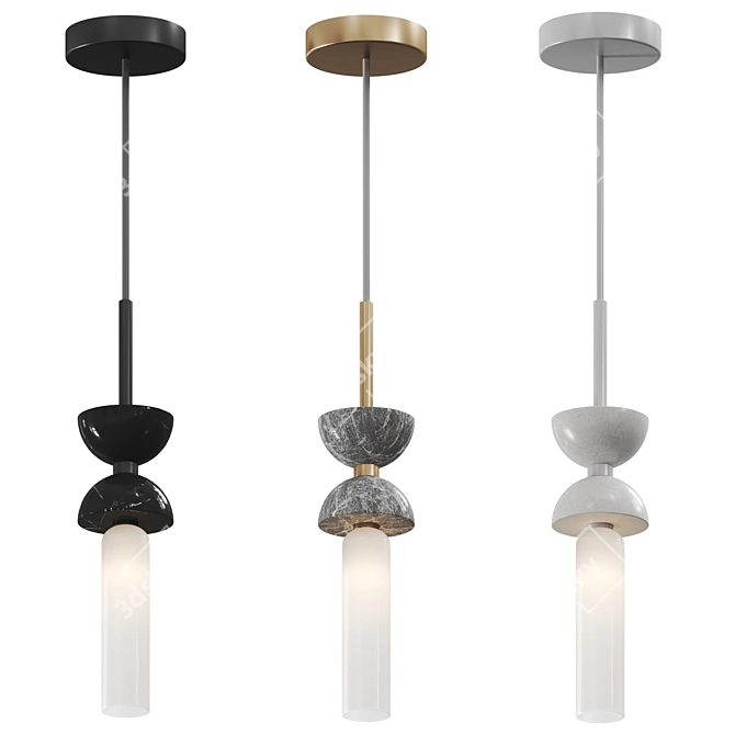 Kyoto G9 Pendant Light Fixture 3D model image 7
