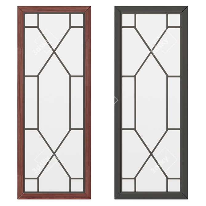 Elegant Classic Wall Mirror 3D model image 1