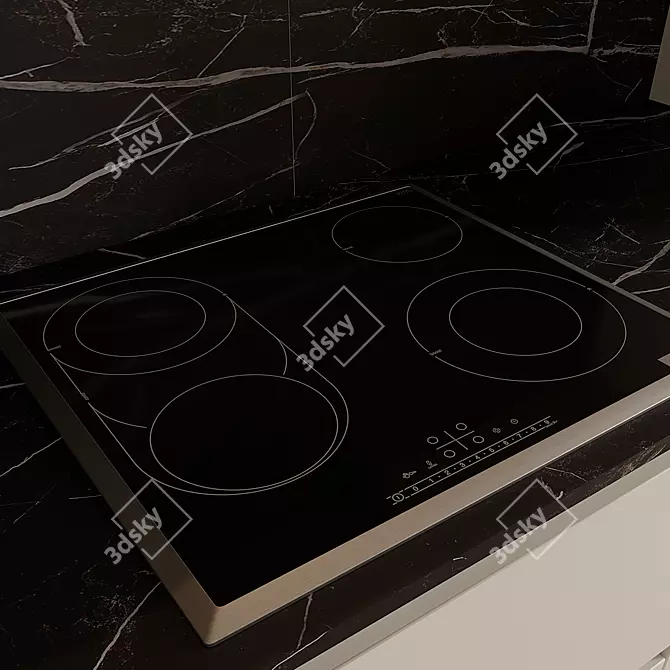 Modern Kitchen Model 3D Download 3D model image 3