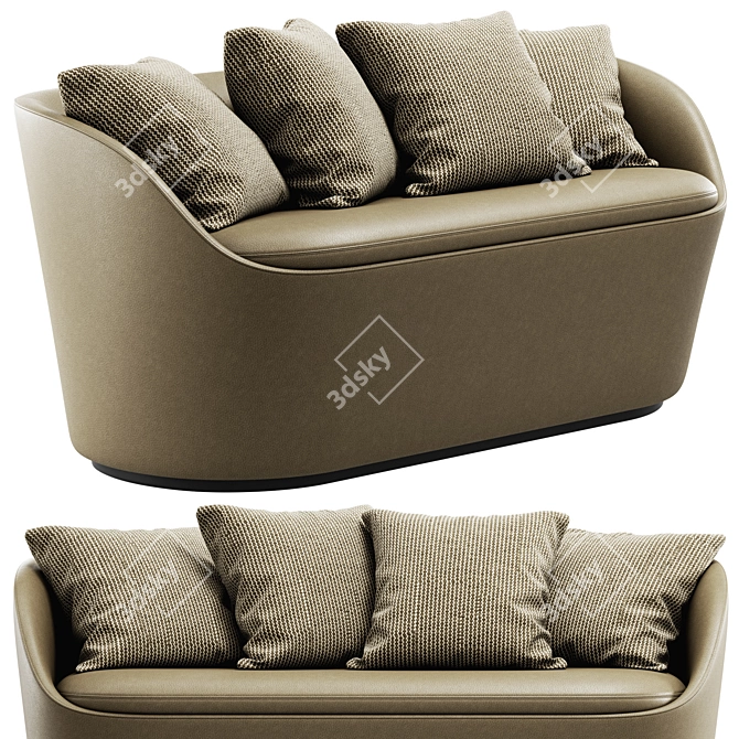 Modern Radar Sofa Collection 3D model image 2