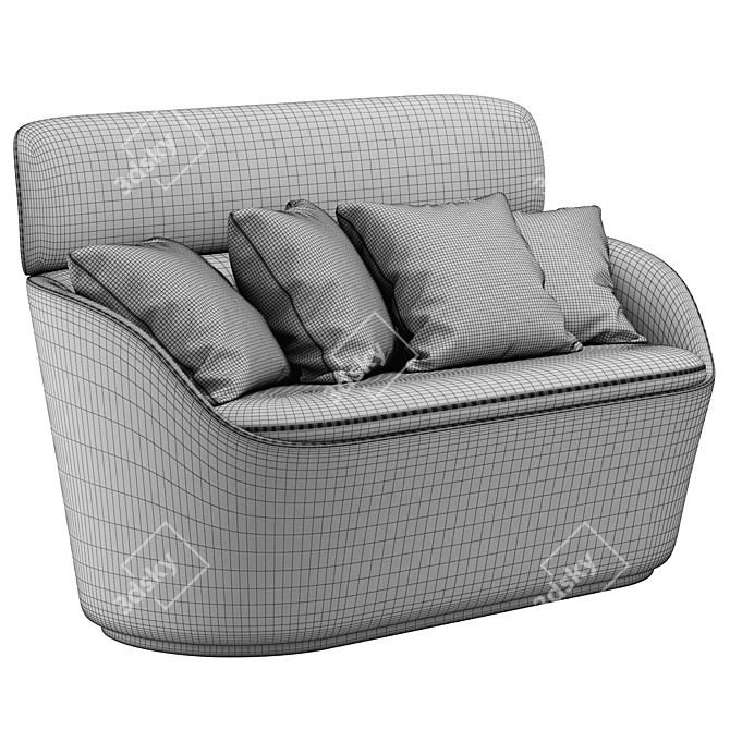 Modern Radar Sofa Collection 3D model image 5
