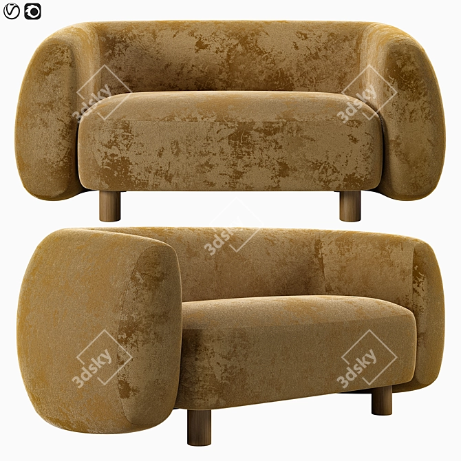Modern Sofa Londy from Divan.ru 3D model image 3