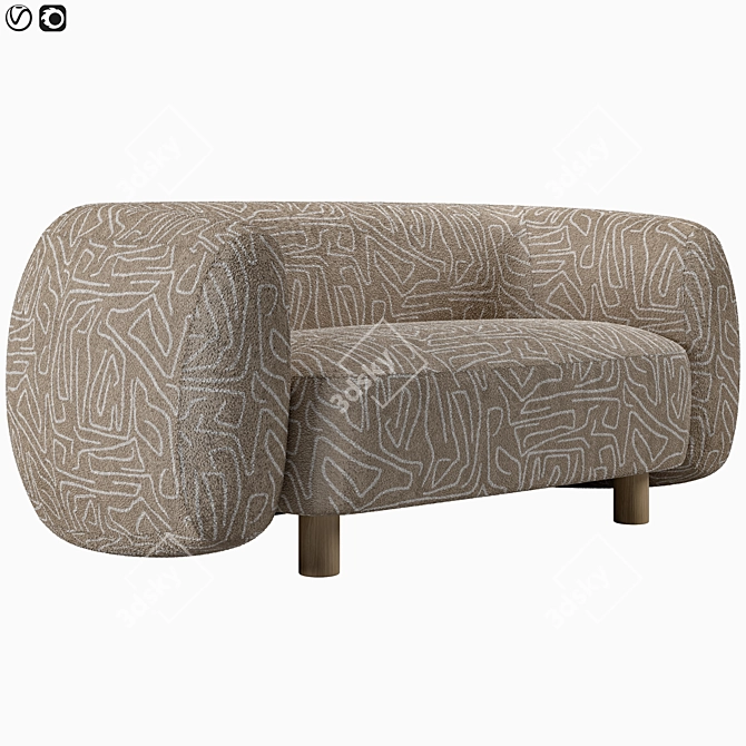 Modern Sofa Londy from Divan.ru 3D model image 9