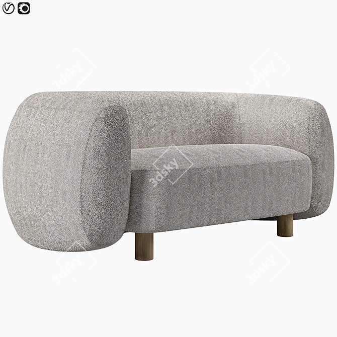 Modern Sofa Londy from Divan.ru 3D model image 10