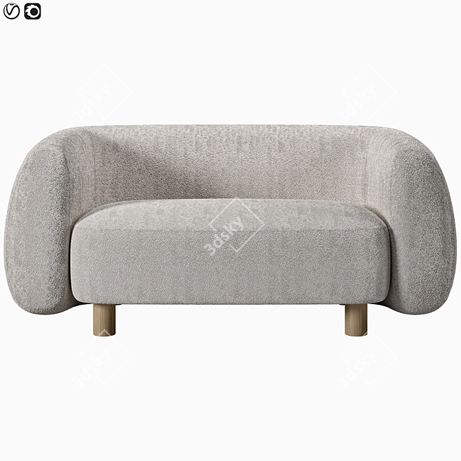 Modern Sofa Londy from Divan.ru 3D model image 13