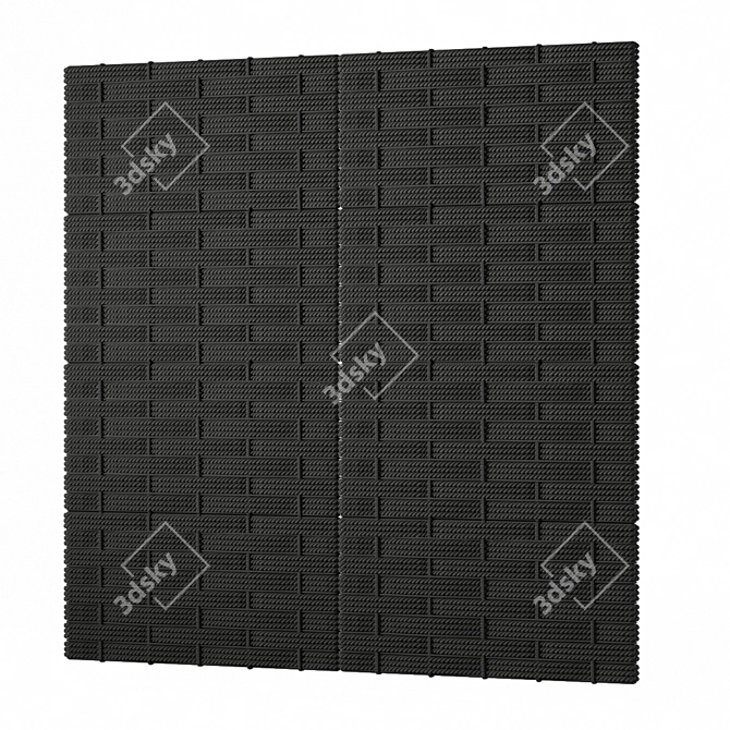 Basketweave Rope Panels by Brocoloco 3D model image 3