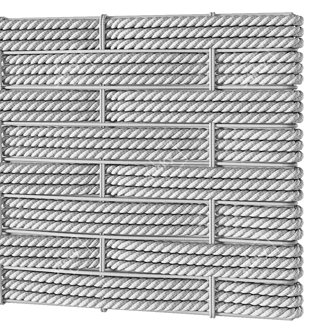 Basketweave Rope Panels by Brocoloco 3D model image 6