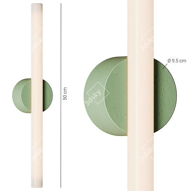 Plato Design Otto Wall Lamp 3D model image 2