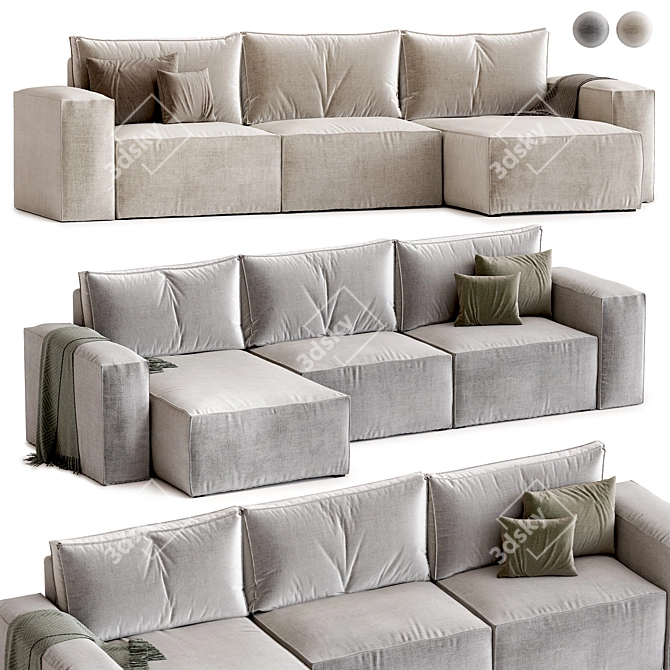  Hygge Corner Sofa Bed Excellence 3D model image 1