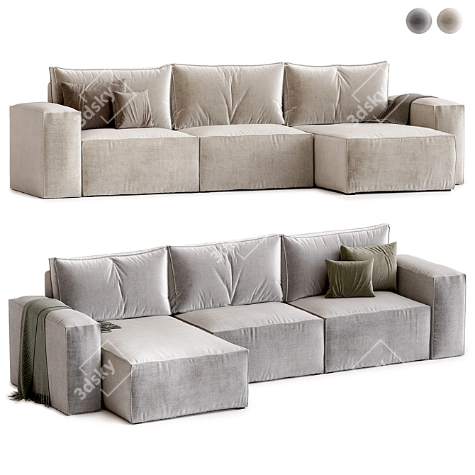  Hygge Corner Sofa Bed Excellence 3D model image 5