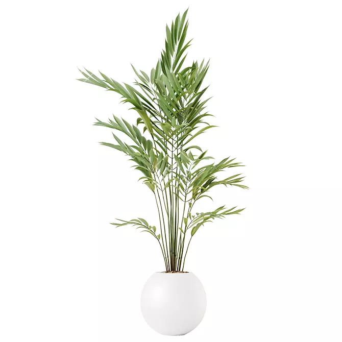 Lush Kentia Palm Artificial Plant 3D model image 1