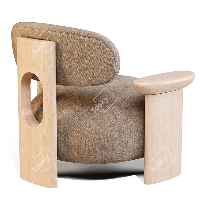 Feeling Estofados Furada Modern Armchair 3D model image 3