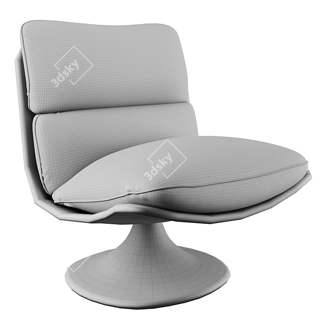 Modern Minotti Pattie Armchair with 3D Scene 3D model image 5