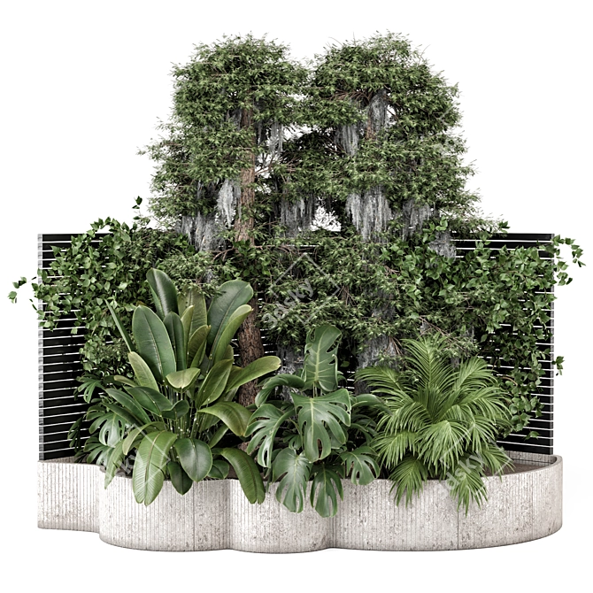  Backyard and Landscape Bush and Tree Set 3D model image 1