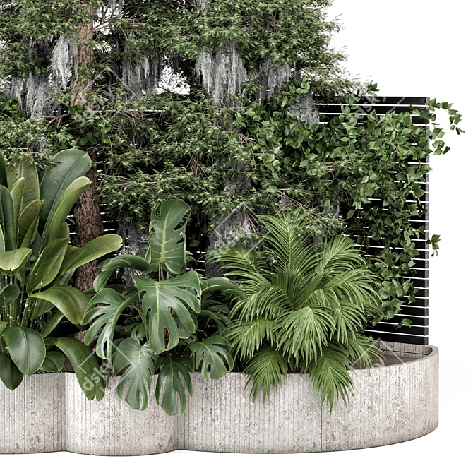  Backyard and Landscape Bush and Tree Set 3D model image 3