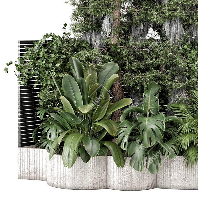  Backyard and Landscape Bush and Tree Set 3D model image 4