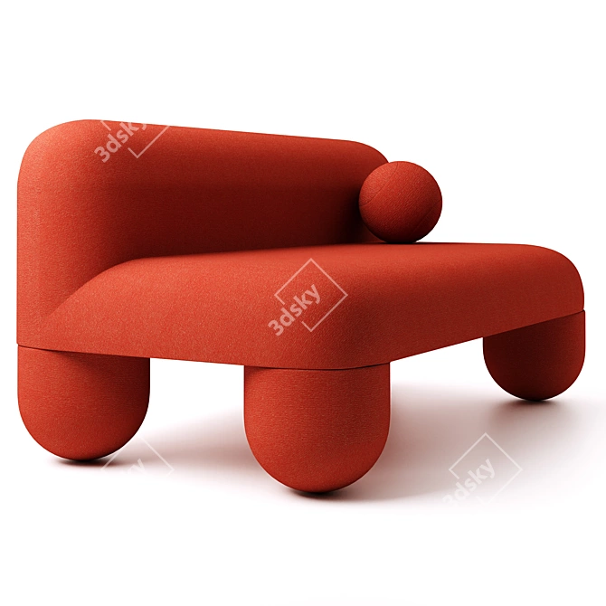 Modern Denys Sokolov Designer Sofa 3D model image 6