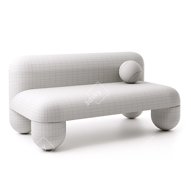 Modern Denys Sokolov Designer Sofa 3D model image 8